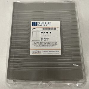 Online Labels OL175TE True Gray 8.5”x11” Open Box